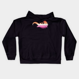 Kaiju Lesbian Pride Kids Hoodie